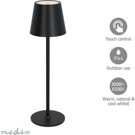 LAMPE LED DE TABLE LED 1.8 W 150 LM 3000 - 6000 K NOIR NEDIS (1/5)
