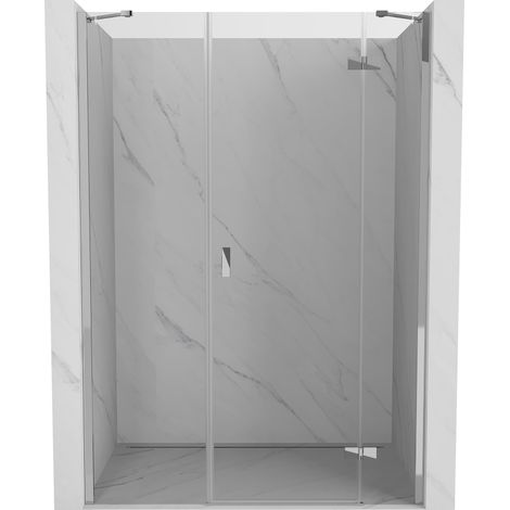 Mexen Mist-H Porte de douche battante droite 125 cm, transparent, chrome - 8A5-125-001-01-00-P (1/5)
