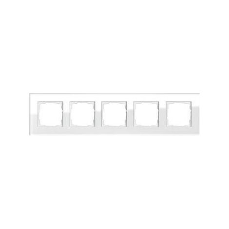 Gira Abdeckrahmen 5f. weissglas 021512 (1/5)