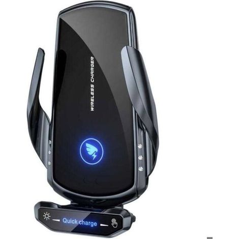 15W Qi Chargeur Voiture À Induction Chargeur sans Fil Voiture Rapide Serrage Automatique Porte Clip De Sortie d'air S... (1/4)