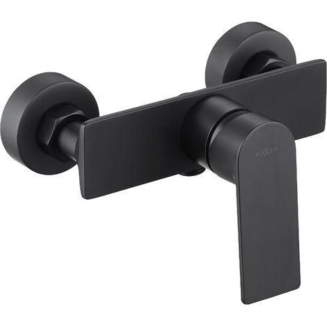 Mexen Alexa Mischbatterie für Dusche, Schwarz - 71240-70 (1/2)