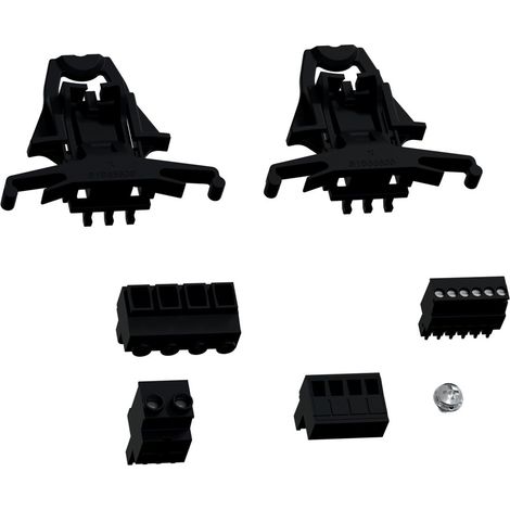 Accesorios de montaje POWERLOGIC con 5 conectores y kit de instalación incluido