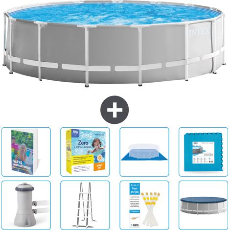 Intex Piscine Prism Frame Ronde - 457x122 cm - 9-pièces  S566