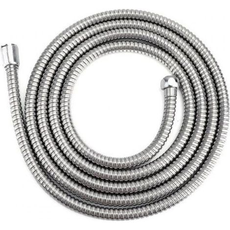 1 Tuyau de douche, Acier inoxydable 304, Flexible anti-torsion, Raccords G1/2 étanches, Salle de bain (1/5)