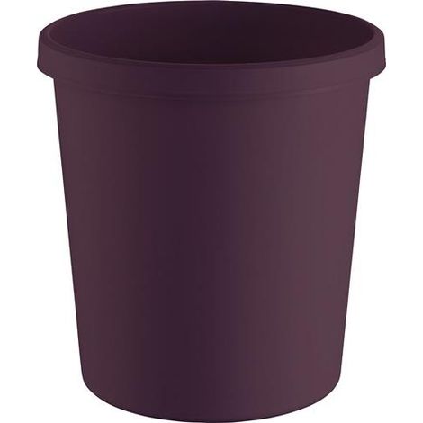 Papelera 18l H331xØ315mm con borde agarre Plástico rojo HELIT (1/2)