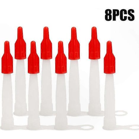 Embouts de rechange en silicone pour pistolets à mastic, avec bouchons refermables et capuchons d'étanchéité durables, adaptés à divers usages (1/5)