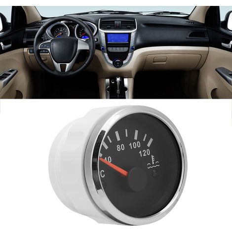 Thermomètre à eau électromagnétique 52mm 12-24V Jauge température liquide de refroidissement auto 40120℃ (1/5)