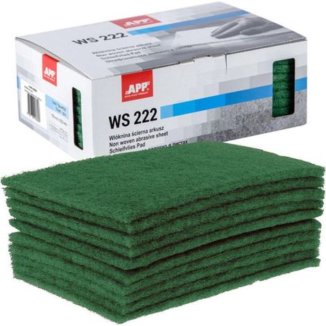 Fibre abrasif - Pour ponceuse - Grain gros - 150x230mm - 10 pièces - APP WS 222 (1/4)