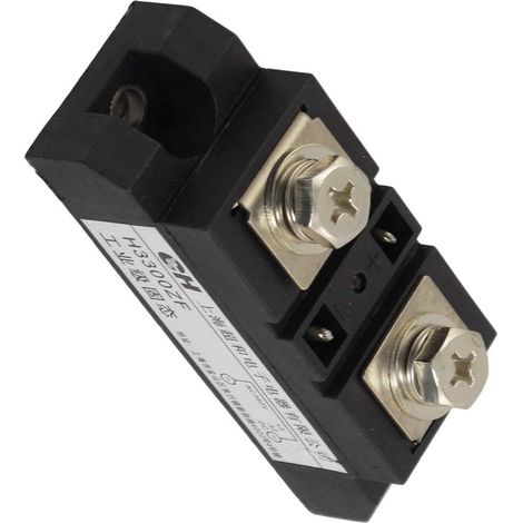 Relais à support solide à 2 bornes SSR 3-32VDC/480VAC 300A avec câble