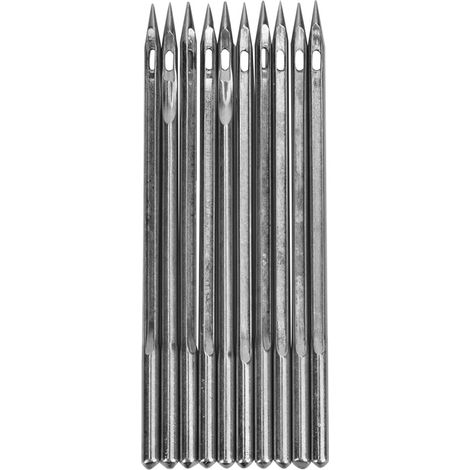 10 Aiguilles en Acier Inoxydable Argenté pour Machine à Réparer les Chaussures (Lot SL‑18) (1/5)
