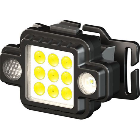 Linterna frontal magnética ultraligera Crezuo, linterna frontal USB, linterna frontal COB roja y azul, linterna frontal para exteriores, luz de trabajo, linterna