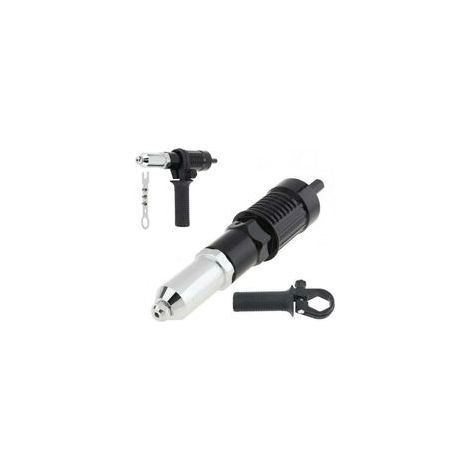 Adaptateur pour riveteuse, riveteuse électrique avec boîtier en aluminium moulé et poignée antidérapante pour perceuse sans fil, outil d'insertion de riveteuse électrique