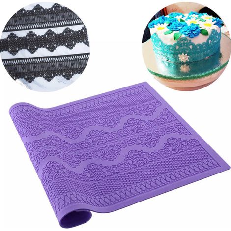 Silicon Baking Mat Sheet Pastry Baking Tool Reusable Cake Lace Mat Decorative Molds for Pudding Pastry (1/5)