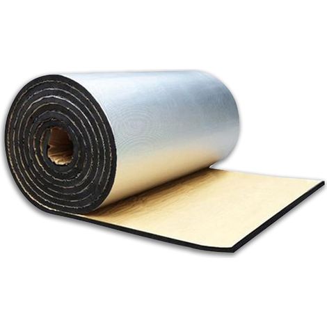 Isolant Thermique Autocollant Tapis Acoustique Tapis D'isolation Thermique Isolation Acoustique Bruit Et Insonorisation Voiture pour Le Moteur Toit Fenêtre(Size:5mm Thick(1x10m)) (1/5)