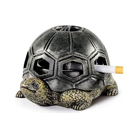 Aschenbecher für Zigaretten, Kreativer Schildkröten-Aschenbecher, Handgefertigte Dekoration (1/5)