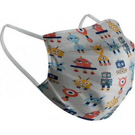 Masque en tissu hygiénique réutilisable Enfant Robot