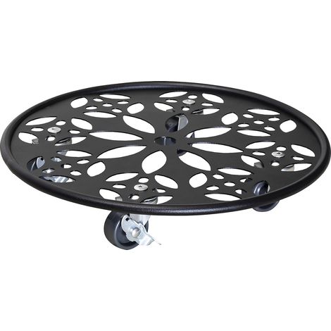 Wagner, Plateau roulant pour plantes en acier BLACK, charge max