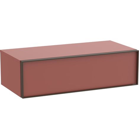 Meuble auxiliaire "INSPIRA" 1000 - 1 tiroir - Terracotta Mat - Roca (1/2)