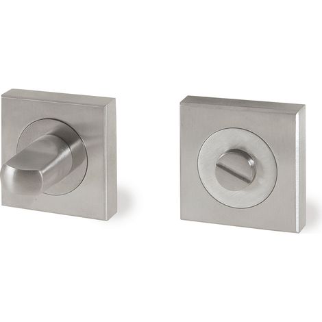Quiron - London - Diamond Muletilla + desbloqueo Roseta Cuadrada Inox (1/3)