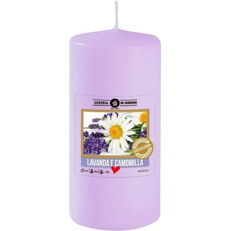 CERERIA DI GIORGIO Candela profumata lavanda 6x15 cm senza allergeni (1/2)