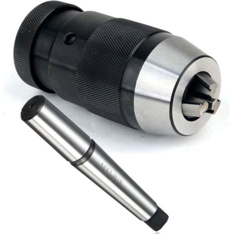 YMYNY Mandrin auto-serrant pour tour, perceuse, colonne, 1-16 mm, fixation B18 + 2 Mt -