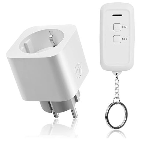 Kit Prises Télécommandées Sans Fil, 16 A 3680 W, Blanc