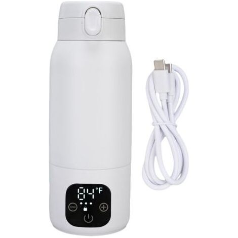Bouilloire électrique de voyage sans fil 500ml, en acier inoxydable 316, petit chauffe-eau Portable USB, café pour thé et lait (1/5)
