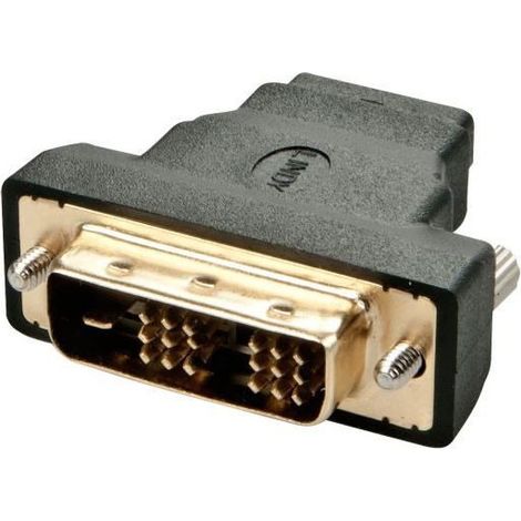 Adaptateur Lindy HDMI femelle vers DVI-D mâle, 41228 (1/2)