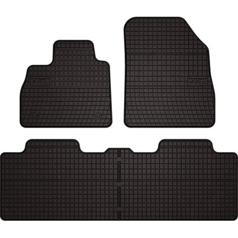 Tappetini in gomma per auto per: Renault Espace V monovolume (2015-2022) - neri, su misura