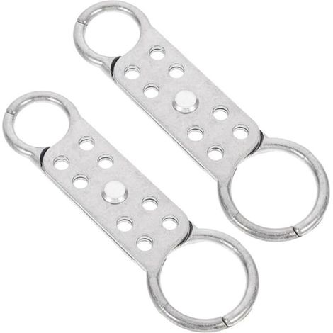 2 Pièces De Cadenas Anti-Étincelles À 8 Trous Loquet En Aluminium Cadenas À Double Extrémité 8 Trous Fournitures De Verrouillage Loquet D'Étiquette Cadenas De Sécurité