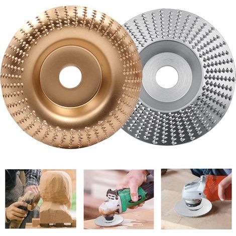 Wood Carving Discs For Angle Grinder Wood Grinding Wheel Angle Grinder Disc Wood Grinding Wheel Rotary Disc Flat Grinder Shaping Abrasive Disc Angle Grinding Discs For Wood Bore 16mm Woodworking Tools (1/5)