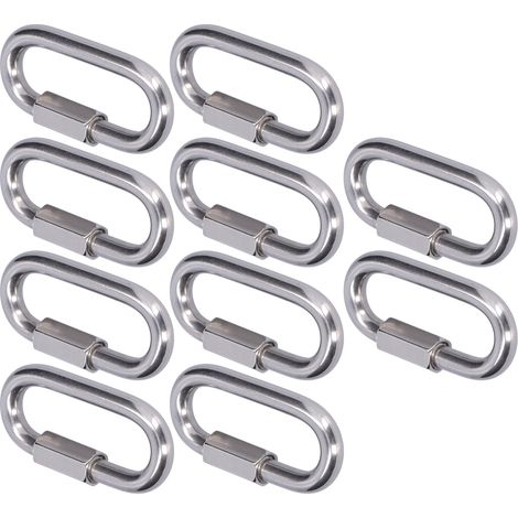 Lot de 10 connecteurs à maillon rapide, robustes et durables, faciles à installer et de petite taille (M3.5). (1/5)