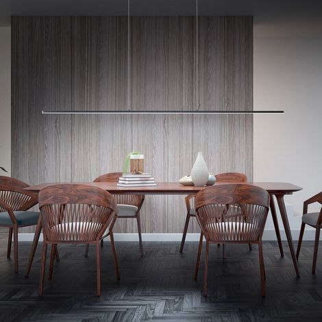 [GEBRAUCHT] B-Ware Quitani Led Pendelleuchte Margita Länge 148 Cm Schwarz Pendellampe Lampe Leuchte (1/2)