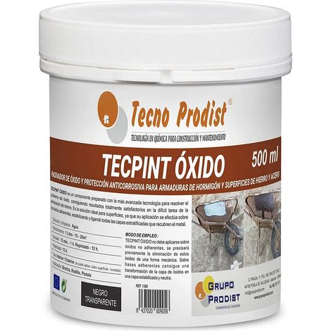 Tecno Prodist Tecpint Óxido - Transformador de oxido para superficies de hierro y acero