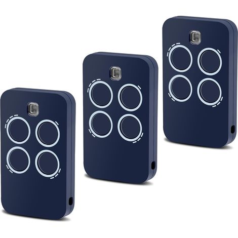 Set mit 3 Fernbedienungen für Garagentoröffner, 433 MHz (1/5)