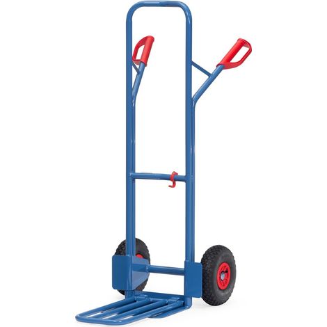 Fetra Stahlrohrkarre mit Klappschaufel, Höhe 1300mm, mit Luft-Bereifung (1/5)