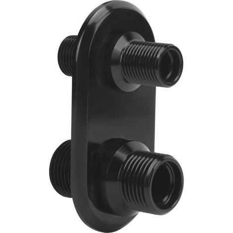 Universeller 2-Port-Klimaanlagenstecker für Fahrzeuge, Austausch-/Modifikationsanschluss, schwarz, für Hot Rods (1/5)