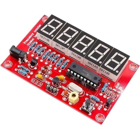 DIY-HF-Frequenzmessgerät mit Quarzoszillator (1 Hz–50 MHz) und digitaler LED-Anzeige für Hobbybastler und Labore (1/5)