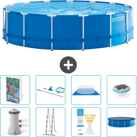 Intex Piscine Tubulaire Ronde - 457x122 cm - 9-pièces  S595