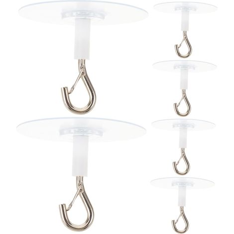 Crochets adhésifs pour plafond, lot de 6, support moustiquaire (1/5)