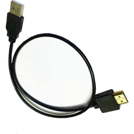 USB 2.0 auf HDMI-kompatibles Stromkabel 0,5 m für Computermonitore