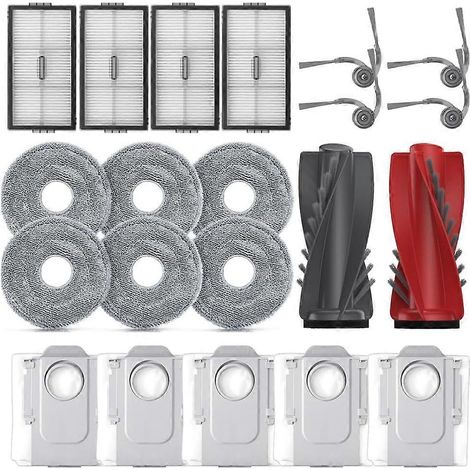 Filtre pour aspirateur brosse pour aspirateur Filtre de brosse pour aspirateur filtre de Accessoire Roborock Saros 10R Aspirateur Main Side Brosse HEPA Filtres Serpillière Pads Dust Bags pièce détaché (1/5)