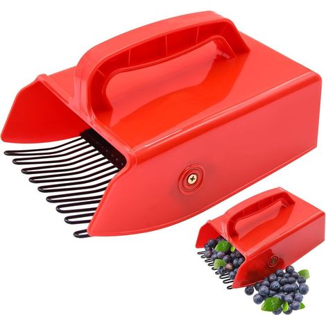 Cueilleur de baies, cueilleur de baies et râteau avec peigne en métal et manche ergonomique pour une cueillette plus facile des baies, râteau à myrtilles (1/5)