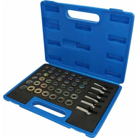 BRILLIANT TOOLS  Kit  de reparación  de roscas  de tapones  de drenaje  de aceite  114  piezas.  - BT711300 (1/5)