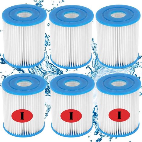Pool-Kartuschenfilter 58093 – Filterfeinheit 5 Mikron – Durchmesser 10,6 cm – 2er-Pack für Flowclear-Pumpen 58381 58511e – Acocinas (1/5)