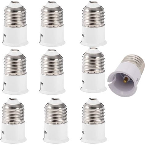 Adaptateur de douille de lampe pour ampoule E27 à B22, adaptateur de douille d'ampoule, convertisseur de base, douille de conversion (1/5)