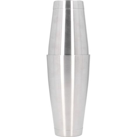 Cocktailshaker-Set aus Edelstahl für Barkeeper, bestehend aus einem Doppelboden-Shaker und einem Rührwerkzeug. (1/5)