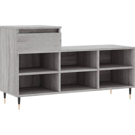 Maison Exclusive - Scarpiera Grigio Sonoma 102x36x60 cm in Legno Multistrato