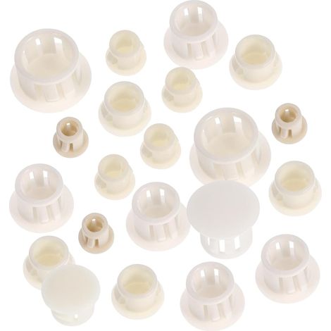 Lot de 100 butées pression en nylon meubles bouchons ronds armoires (1/5)