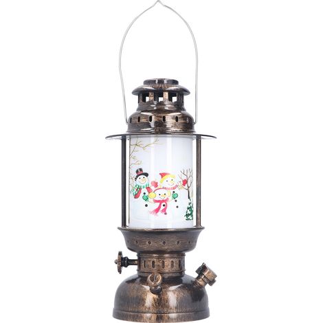 Lanterne de Noël Rétro Élégante avec LED pour Décoration de Fête et Cadeaux (1/5)